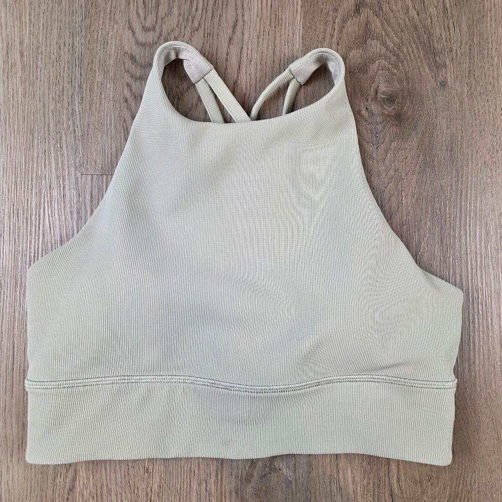 Lululemon Athletica Energy High Neck Rib Bra Size 6 - Picture 2 of 6